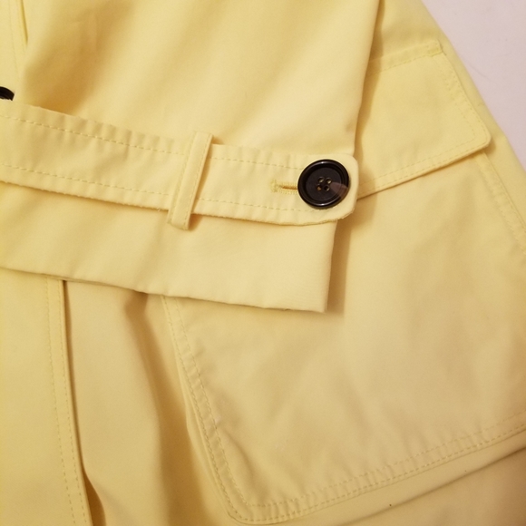 Martin & Osa Jacket Size L Raincoat Cropped Sleeves Yellow - Picture 5 of 10